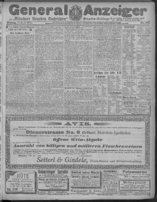 Münchner neueste Nachrichten Montag 15. April 1901