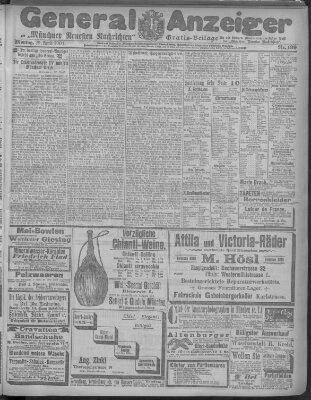 Münchner neueste Nachrichten Montag 29. April 1901