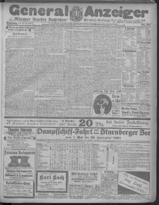 Münchner neueste Nachrichten Dienstag 30. April 1901