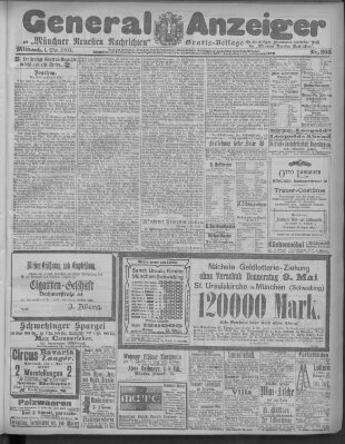 Münchner neueste Nachrichten Mittwoch 1. Mai 1901