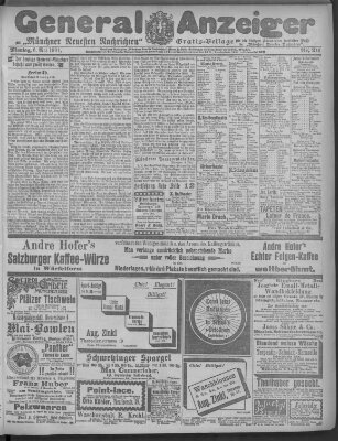 Münchner neueste Nachrichten Montag 6. Mai 1901