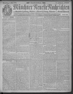 Münchner neueste Nachrichten Dienstag 7. Mai 1901