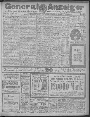 Münchner neueste Nachrichten Dienstag 7. Mai 1901