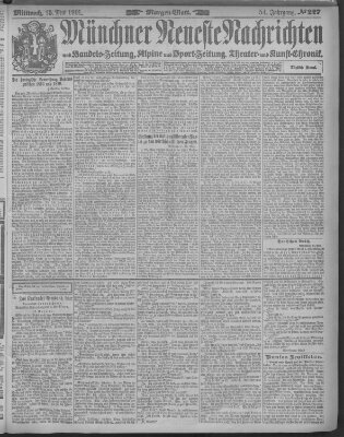 Münchner neueste Nachrichten Mittwoch 15. Mai 1901