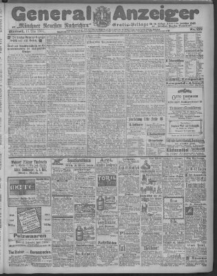 Münchner neueste Nachrichten Mittwoch 15. Mai 1901