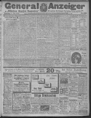 Münchner neueste Nachrichten Dienstag 21. Mai 1901