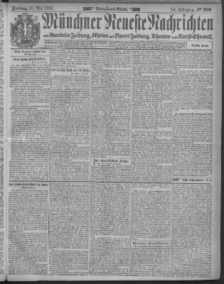 Münchner neueste Nachrichten Freitag 31. Mai 1901