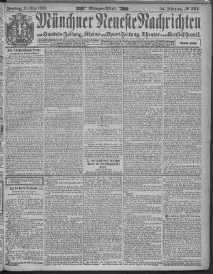 Münchner neueste Nachrichten Freitag 31. Mai 1901