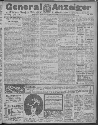 Münchner neueste Nachrichten Samstag 1. Juni 1901