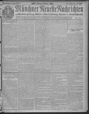 Münchner neueste Nachrichten Samstag 8. Juni 1901