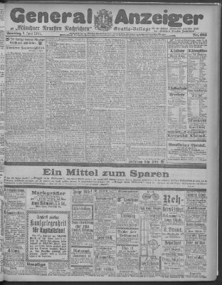 Münchner neueste Nachrichten Samstag 8. Juni 1901