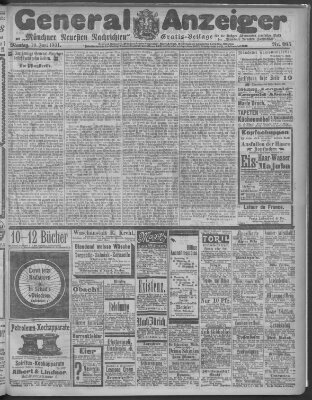 Münchner neueste Nachrichten Montag 10. Juni 1901