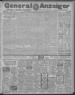 Münchner neueste Nachrichten Dienstag 11. Juni 1901