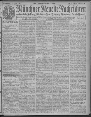 Münchner neueste Nachrichten Samstag 15. Juni 1901