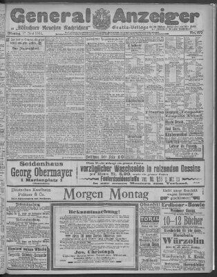 Münchner neueste Nachrichten Montag 17. Juni 1901