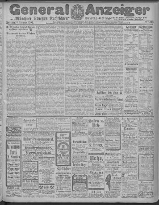 Münchner neueste Nachrichten Freitag 8. Februar 1901