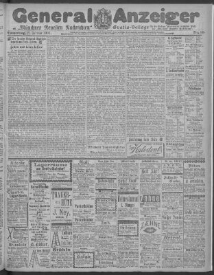 Münchner neueste Nachrichten Donnerstag 21. Februar 1901