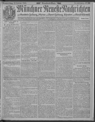 Münchner neueste Nachrichten Donnerstag 28. Februar 1901