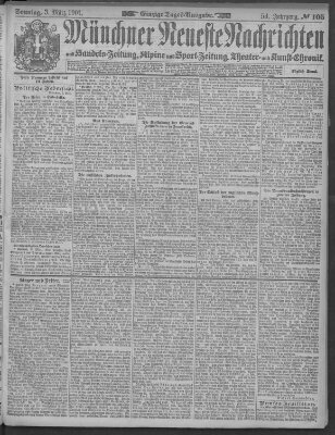 Münchner neueste Nachrichten Sonntag 3. März 1901