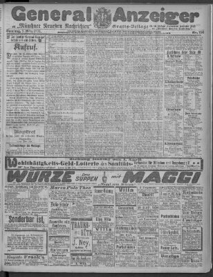 Münchner neueste Nachrichten Samstag 9. März 1901