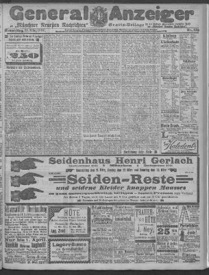 Münchner neueste Nachrichten Donnerstag 21. März 1901