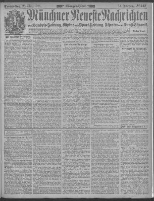 Münchner neueste Nachrichten Donnerstag 28. März 1901