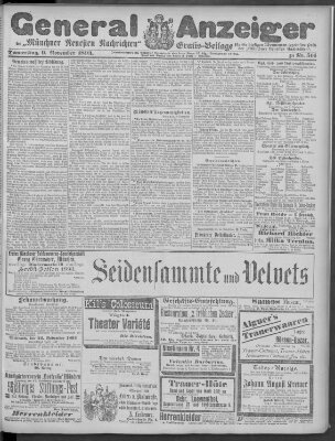 Münchner neueste Nachrichten Donnerstag 9. November 1893