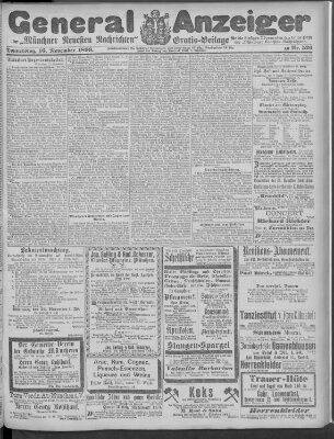 Münchner neueste Nachrichten Donnerstag 16. November 1893