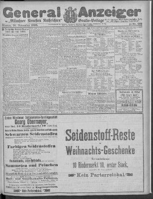 Münchner neueste Nachrichten Montag 20. November 1893