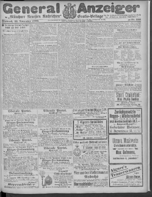 Münchner neueste Nachrichten Mittwoch 22. November 1893