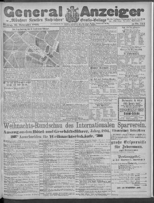 Münchner neueste Nachrichten Montag 27. November 1893