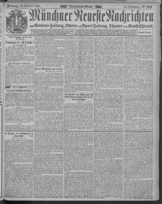 Münchner neueste Nachrichten Freitag 18. Oktober 1901