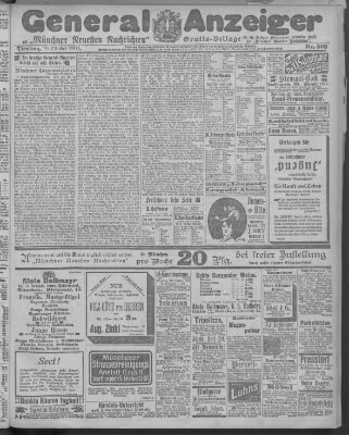 Münchner neueste Nachrichten Dienstag 29. Oktober 1901