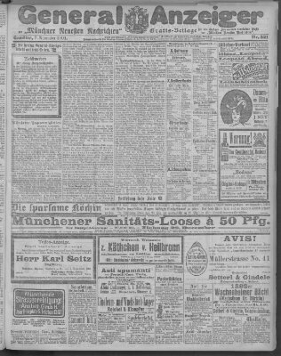 Münchner neueste Nachrichten Samstag 9. November 1901