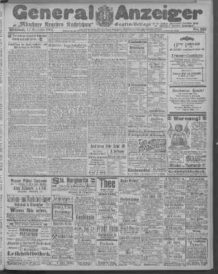 Münchner neueste Nachrichten Mittwoch 13. November 1901