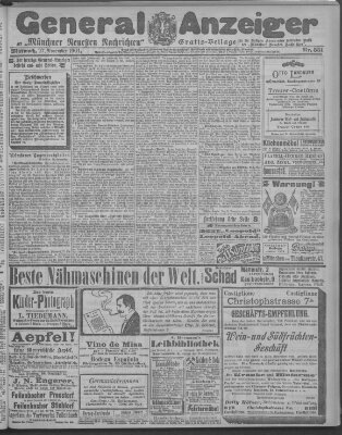 Münchner neueste Nachrichten Mittwoch 27. November 1901