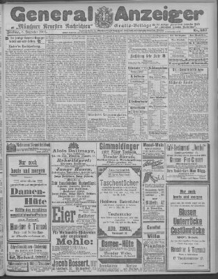 Münchner neueste Nachrichten Freitag 6. Dezember 1901