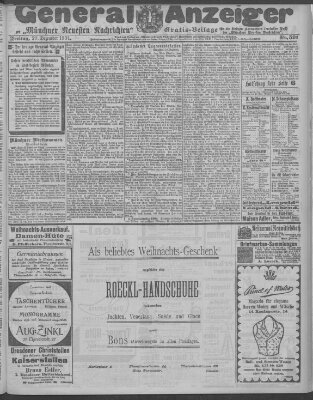 Münchner neueste Nachrichten Freitag 20. Dezember 1901