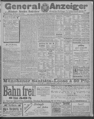 Münchner neueste Nachrichten Donnerstag 26. Dezember 1901