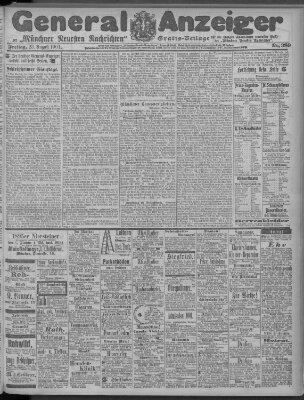 Münchner neueste Nachrichten Freitag 23. August 1901