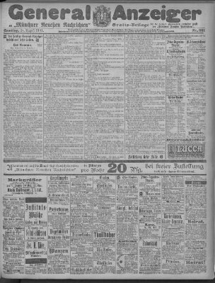 Münchner neueste Nachrichten Samstag 24. August 1901