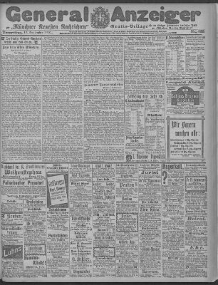 Münchner neueste Nachrichten Donnerstag 12. September 1901