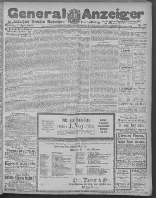 Münchner neueste Nachrichten Dienstag 5. April 1898