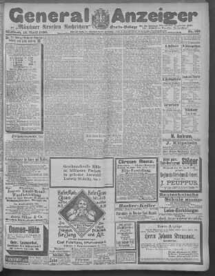 Münchner neueste Nachrichten Mittwoch 13. April 1898