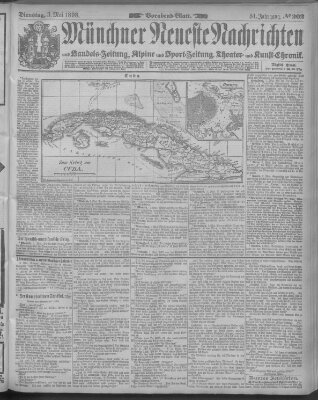 Münchner neueste Nachrichten Dienstag 3. Mai 1898