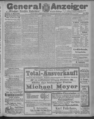 Münchner neueste Nachrichten Freitag 6. Mai 1898