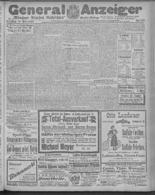 Münchner neueste Nachrichten Dienstag 10. Mai 1898