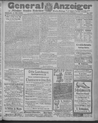 Münchner neueste Nachrichten Mittwoch 11. Mai 1898