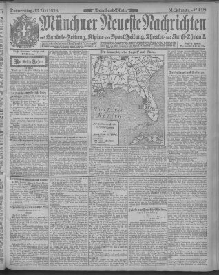 Münchner neueste Nachrichten Donnerstag 12. Mai 1898