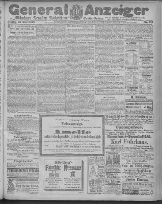 Münchner neueste Nachrichten Freitag 13. Mai 1898